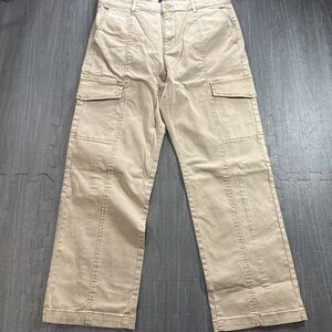 Well Worn Women's Size 8/29 Tan High Rise Cargo Pant Inseam 27" NWT